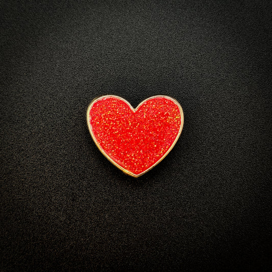 ROTES GLITZER HERZ